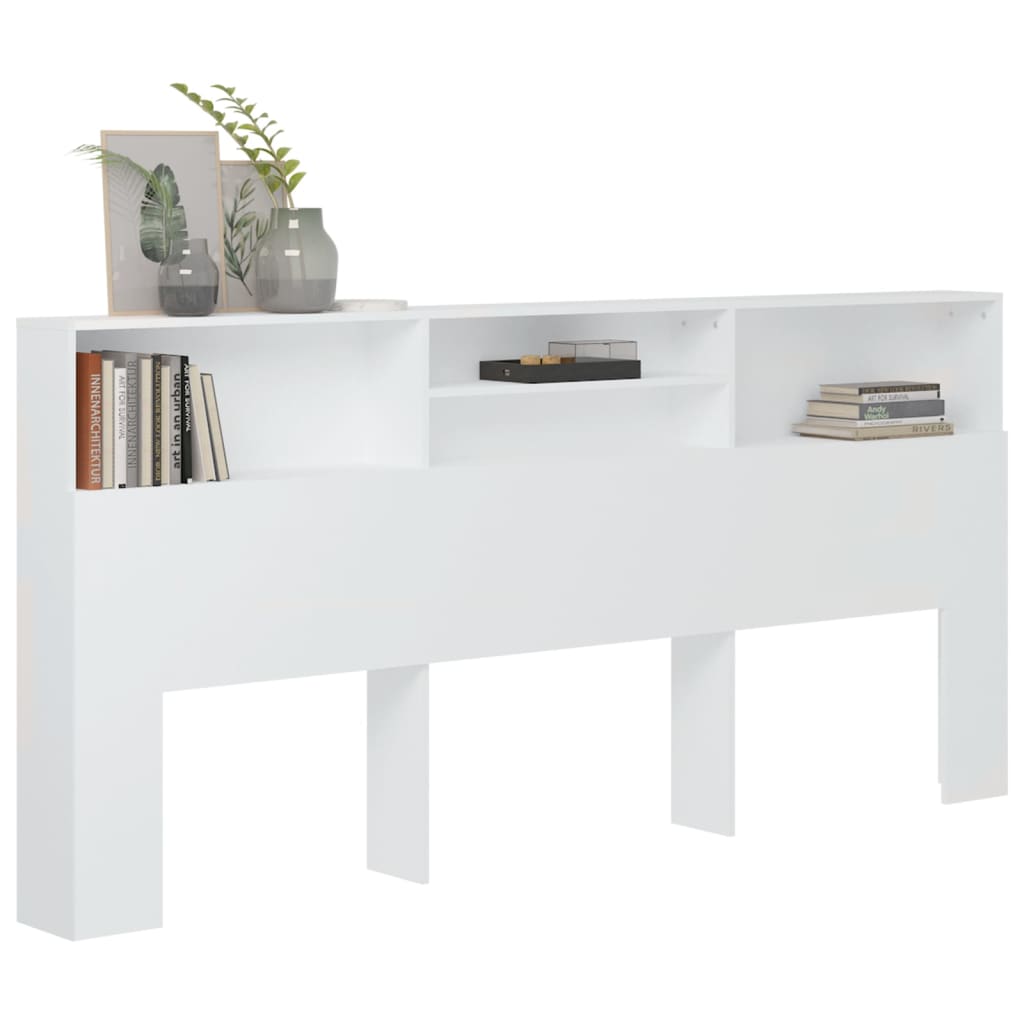 Hoofdbordkast 220x19x103,5 cm wit is nu te koop bij PeponiXL, paradijselijk wonen!
