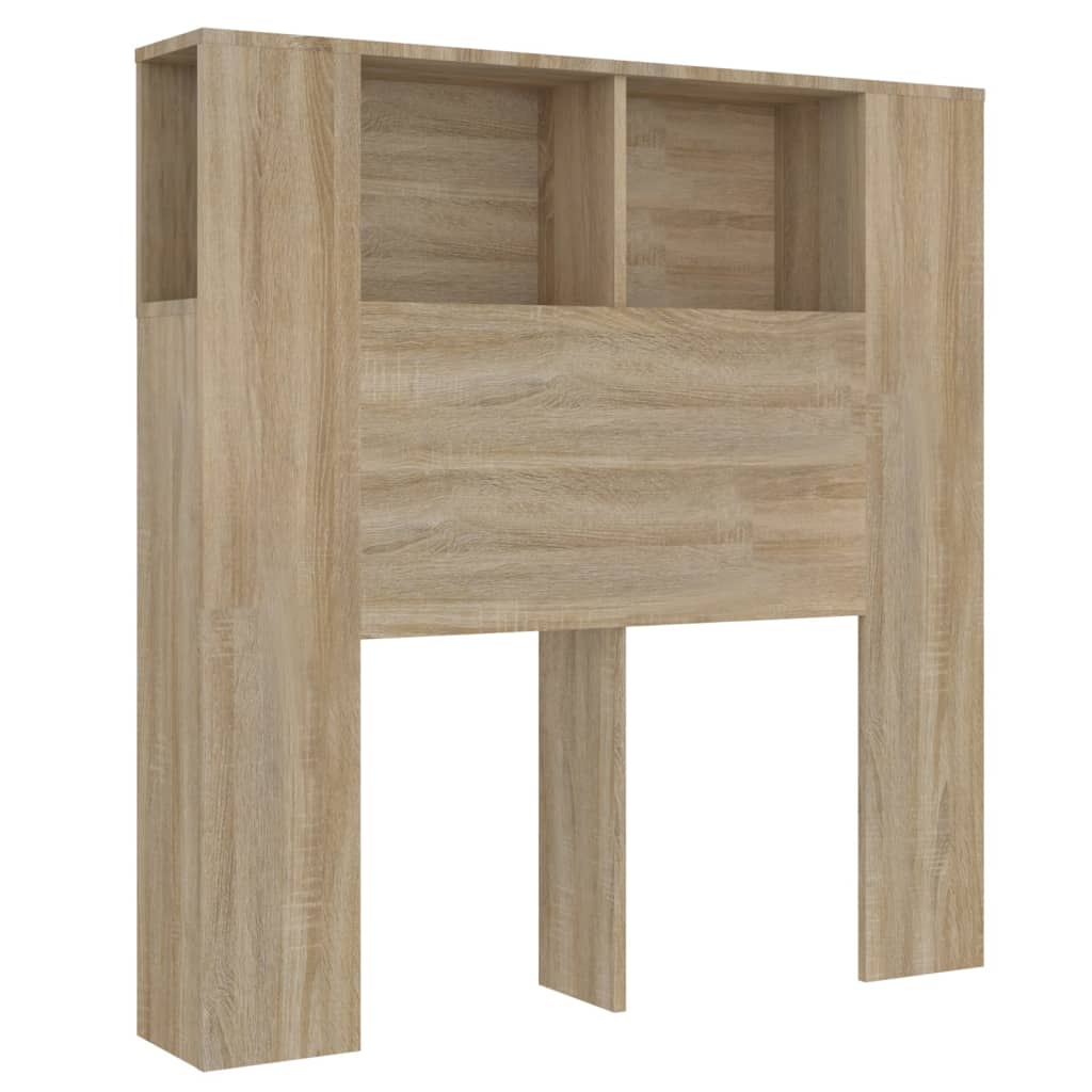Hoofdbordkast 100x18,5x102,5 cm sonoma eikenkleurig is nu te koop bij PeponiXL, paradijselijk wonen!