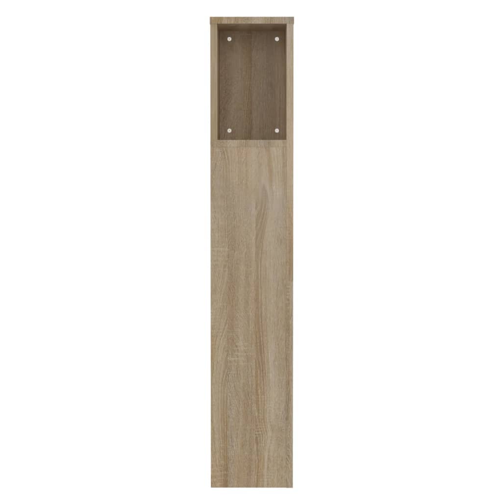 Hoofdbordkast 100x18,5x102,5 cm sonoma eikenkleurig is nu te koop bij PeponiXL, paradijselijk wonen!