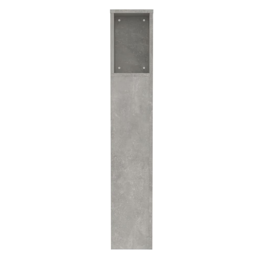 Hoofdbordkast 100x18,5x102,5 cm betongrijs is nu te koop bij PeponiXL, paradijselijk wonen!