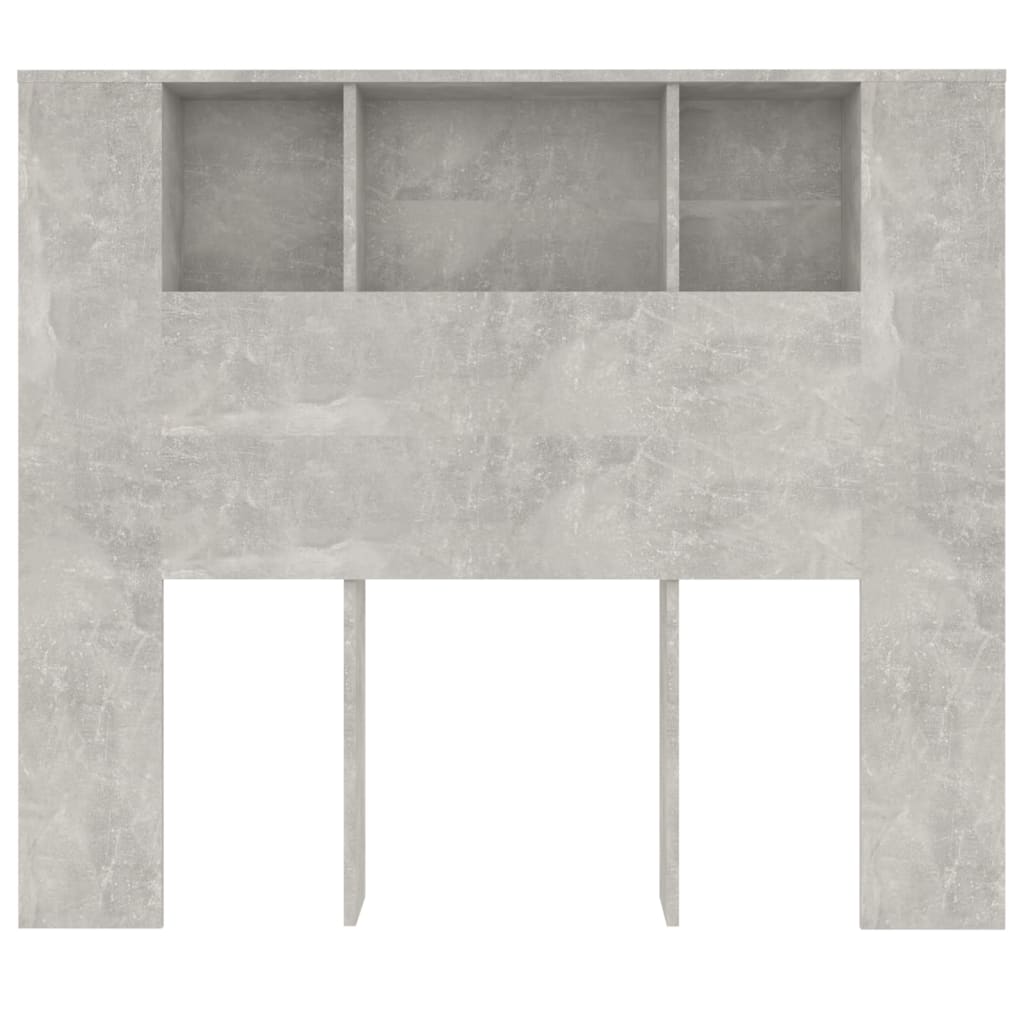 Hoofdbordkast 120x18,5x102,5 cm betongrijs is nu te koop bij PeponiXL, paradijselijk wonen!
