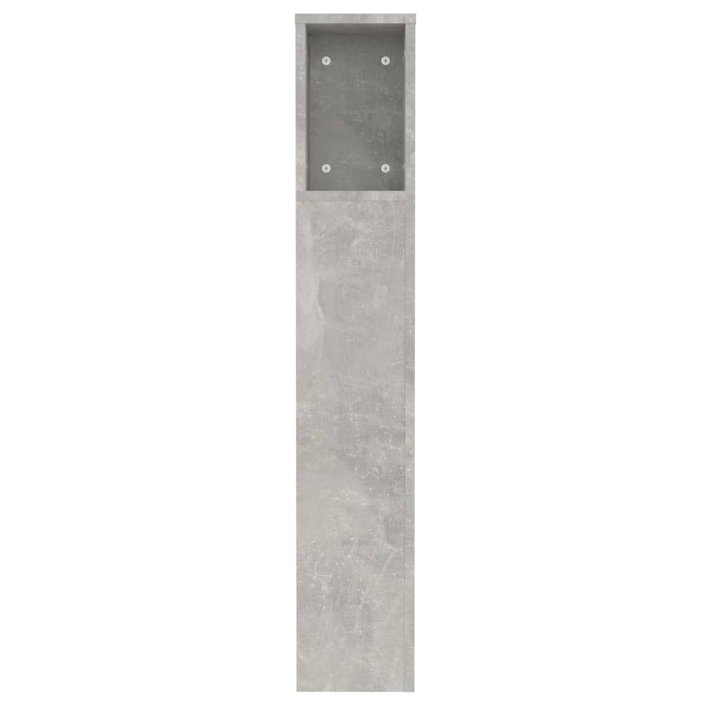 Hoofdbordkast 120x18,5x102,5 cm betongrijs is nu te koop bij PeponiXL, paradijselijk wonen!