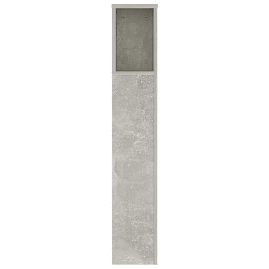 Hoofdbordkast 140x18,5x104,5 cm betongrijs is nu te koop bij PeponiXL, paradijselijk wonen!