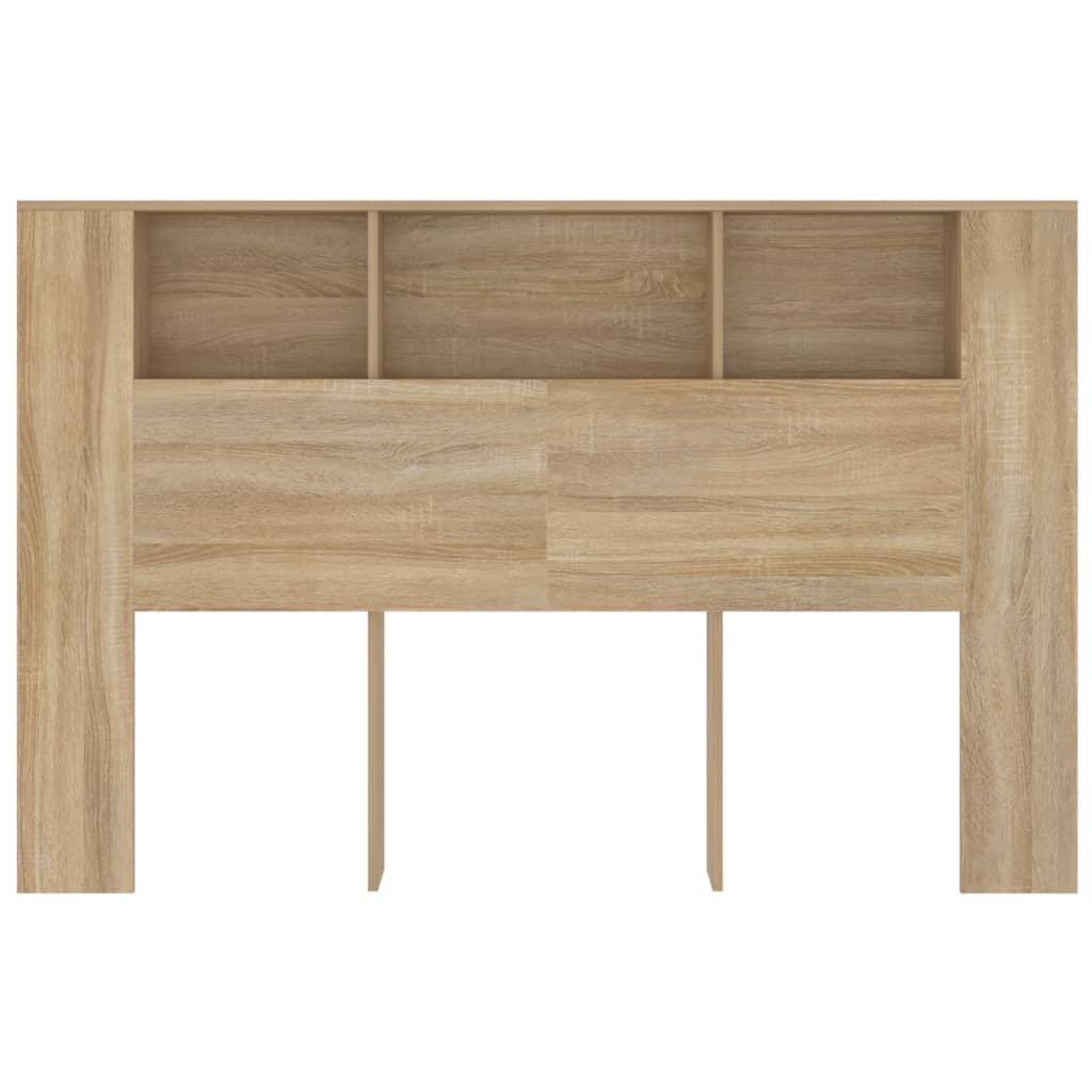 Hoofdbordkast 160x18,5x104,5 cm sonoma eikenkleurig is nu te koop bij PeponiXL, paradijselijk wonen!