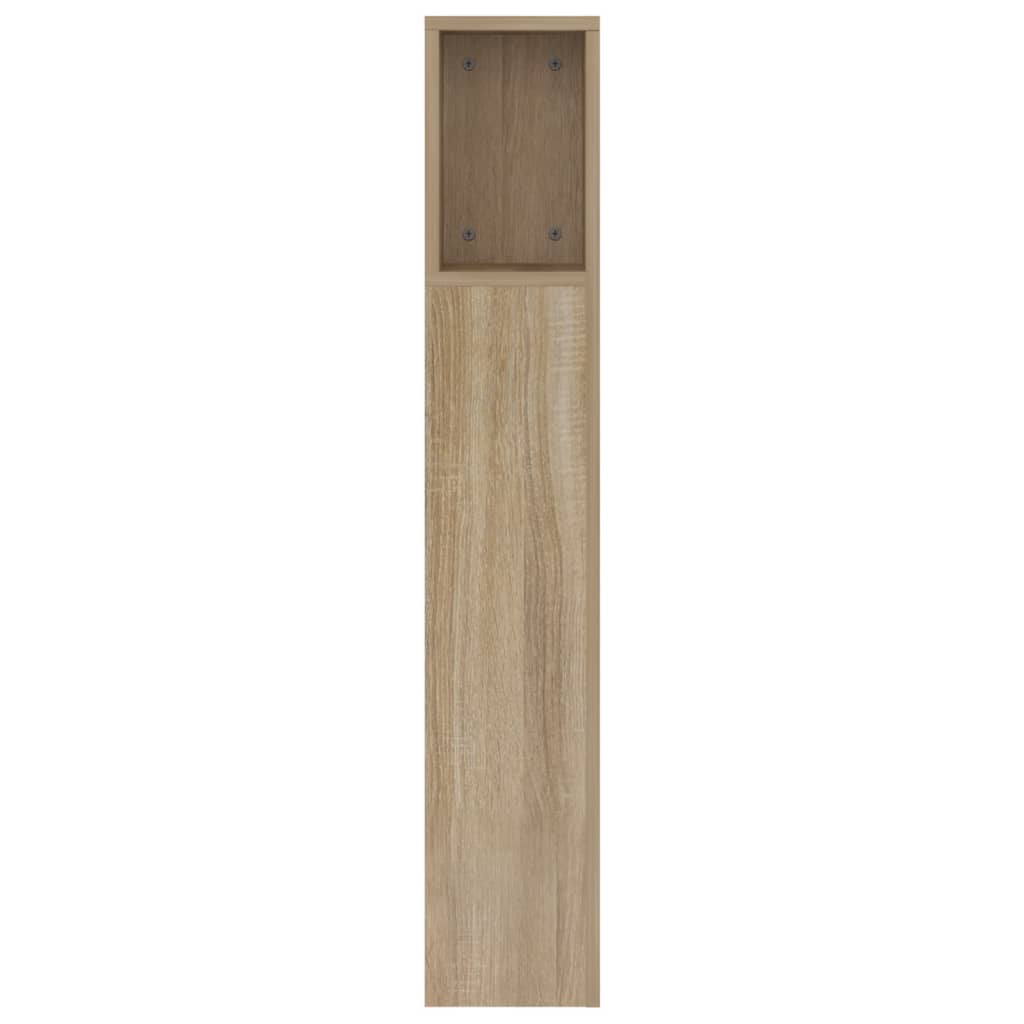 Hoofdbordkast 160x18,5x104,5 cm sonoma eikenkleurig is nu te koop bij PeponiXL, paradijselijk wonen!