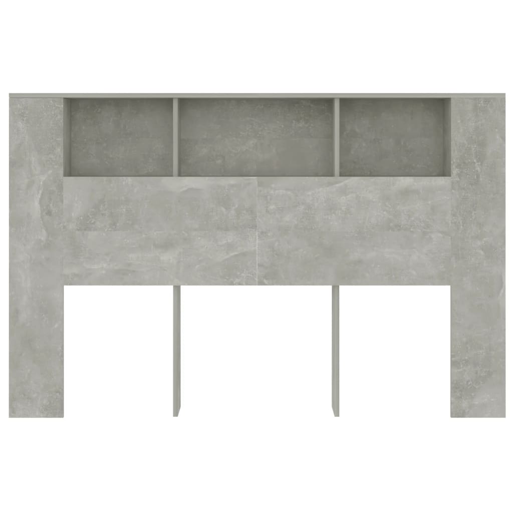 Hoofdbordkast 160x18,5x104,5 cm betongrijs is nu te koop bij PeponiXL, paradijselijk wonen!