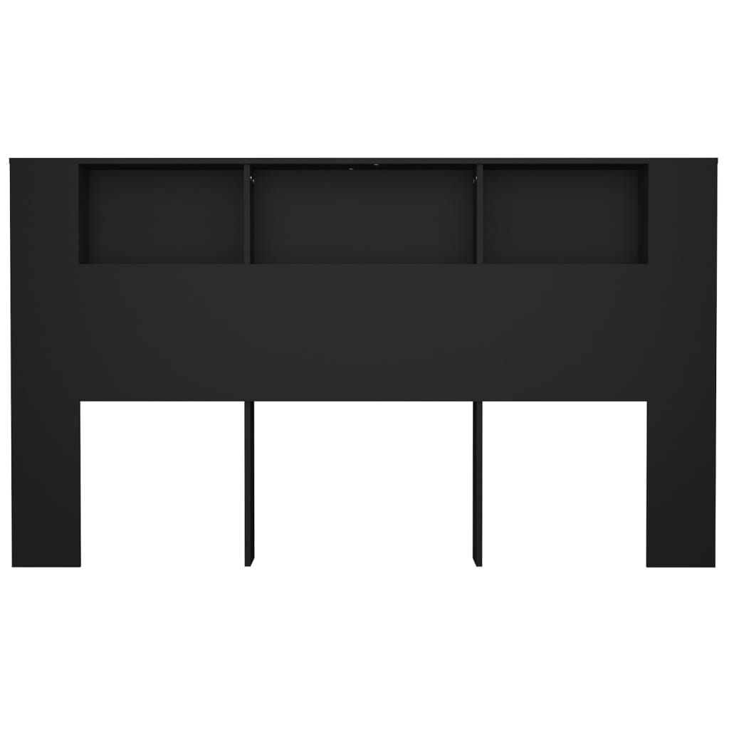Hoofdbordkast 180x18,5x104,5 cm zwart is nu te koop bij PeponiXL, paradijselijk wonen!