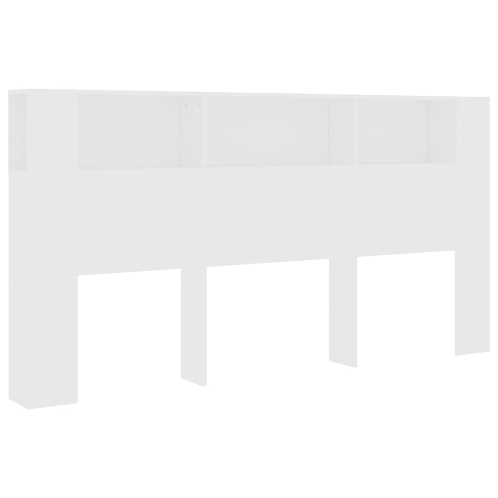Hoofdbordkast 200x18,5x104,5 cm wit is nu te koop bij PeponiXL, paradijselijk wonen!