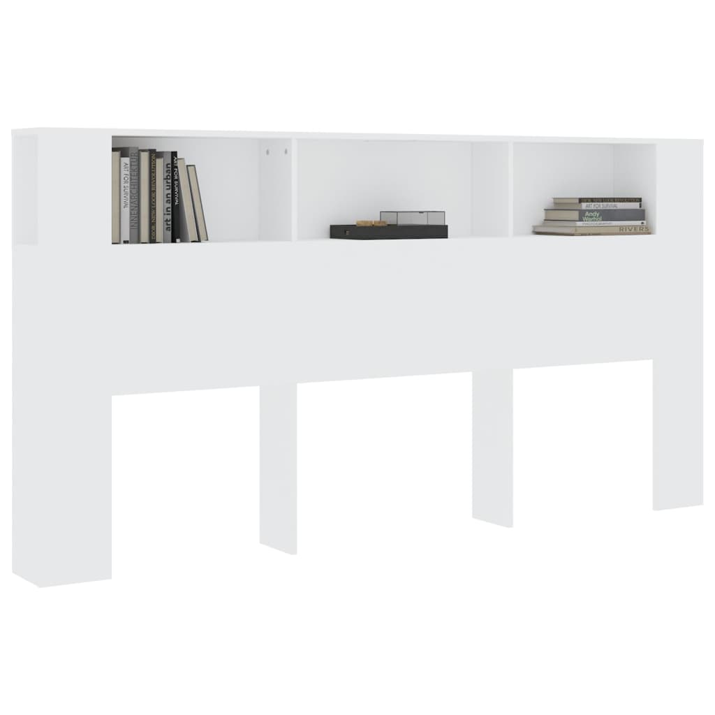 Hoofdbordkast 200x18,5x104,5 cm wit is nu te koop bij PeponiXL, paradijselijk wonen!