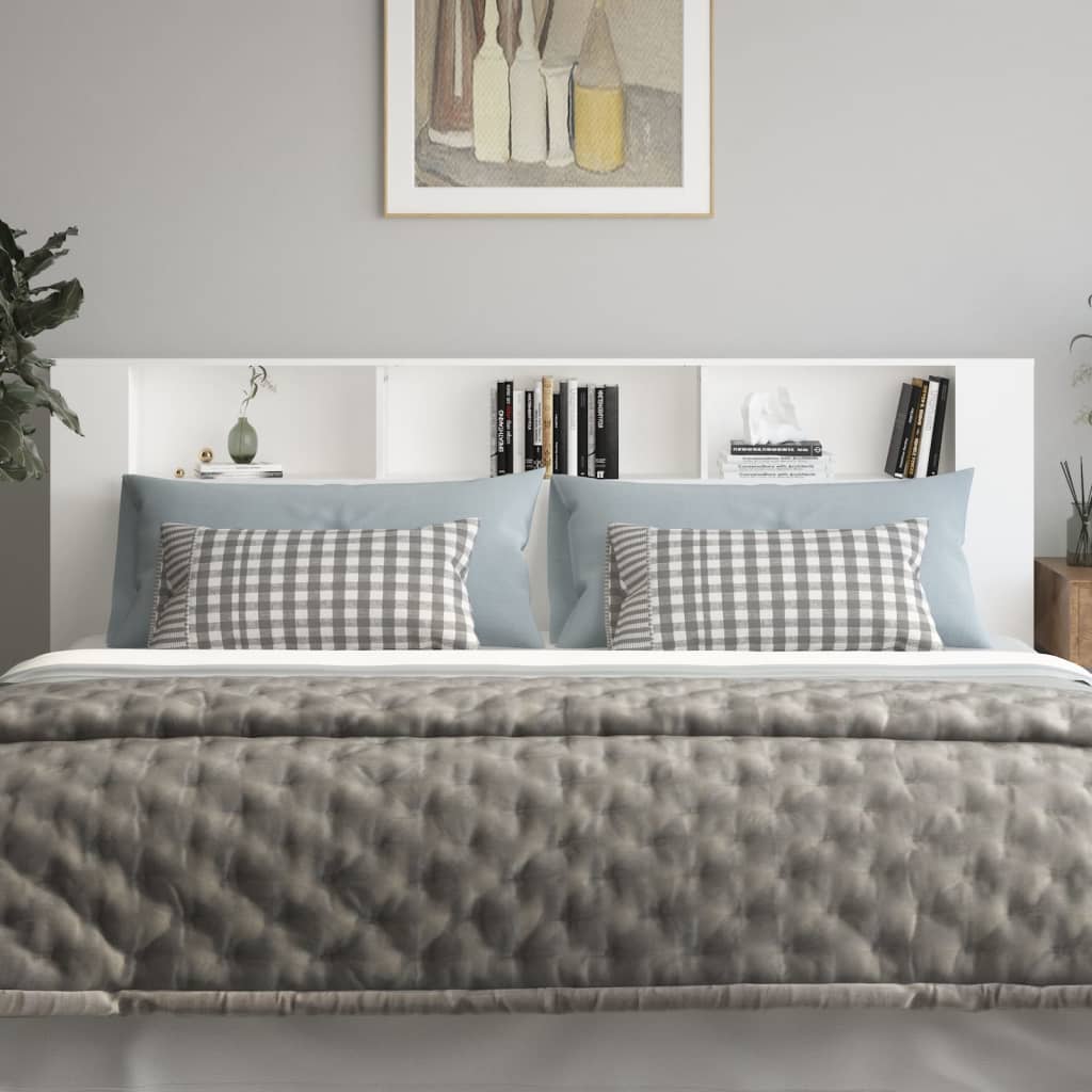 Hoofdbordkast 220x18,5x104,5 cm wit is nu te koop bij PeponiXL, paradijselijk wonen!