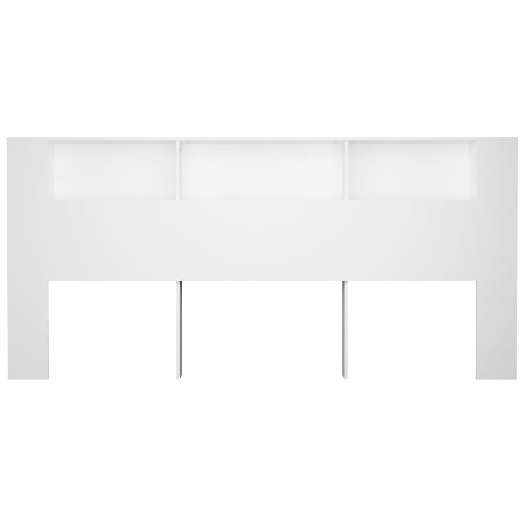 Hoofdbordkast 220x18,5x104,5 cm wit is nu te koop bij PeponiXL, paradijselijk wonen!