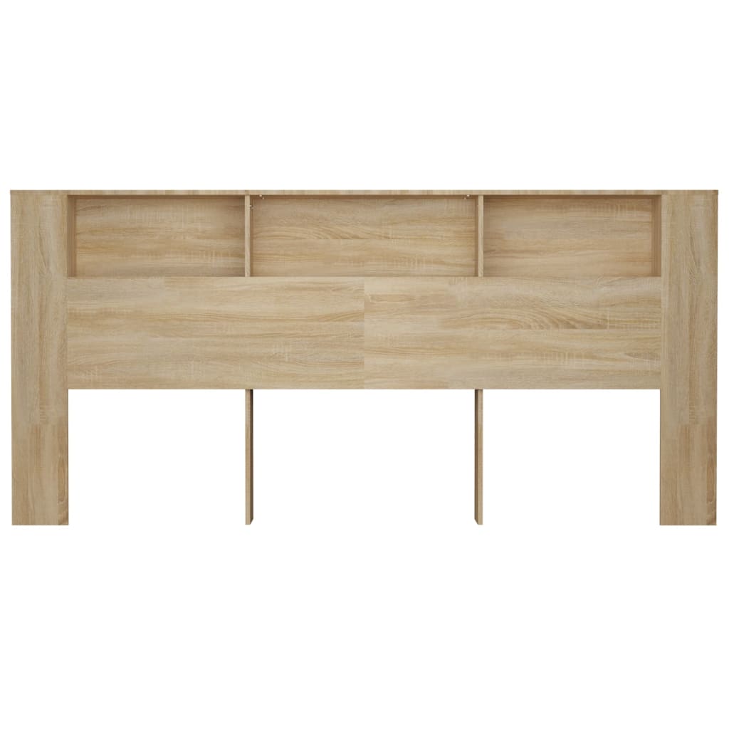 Hoofdbordkast 220x18,5x104,5 cm sonoma eikenkleurig is nu te koop bij PeponiXL, paradijselijk wonen!