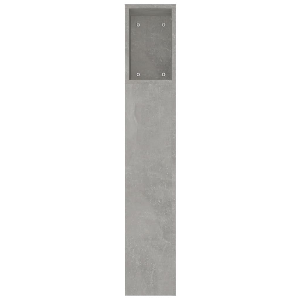Hoofdbordkast 220x18,5x104,5 cm betongrijs is nu te koop bij PeponiXL, paradijselijk wonen!