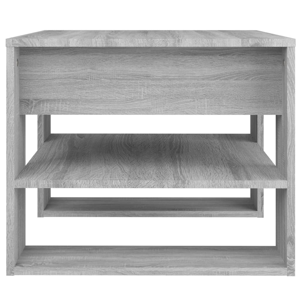 Salontafel 55,5x55x45 cm bewerkt hout grijs sonoma eikenkleurig is nu te koop bij PeponiXL, paradijselijk wonen!