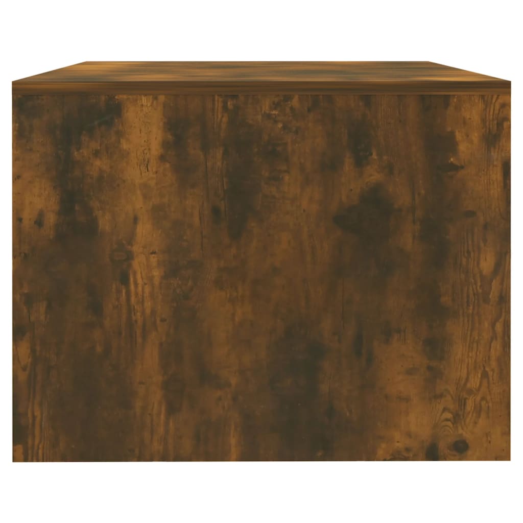 Salontafel 102x55x42 cm bewerkt hout gerookt eikenkleurig is nu te koop bij PeponiXL, paradijselijk wonen!
