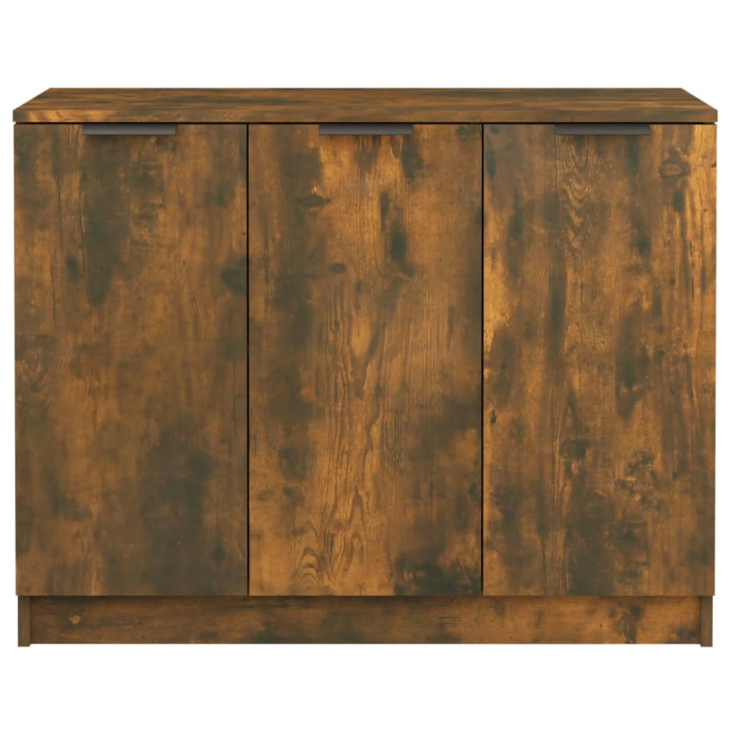 Dressoir 90,5x30x70 cm bewerkt hout gerookt eikenkleurig is nu te koop bij PeponiXL, paradijselijk wonen!