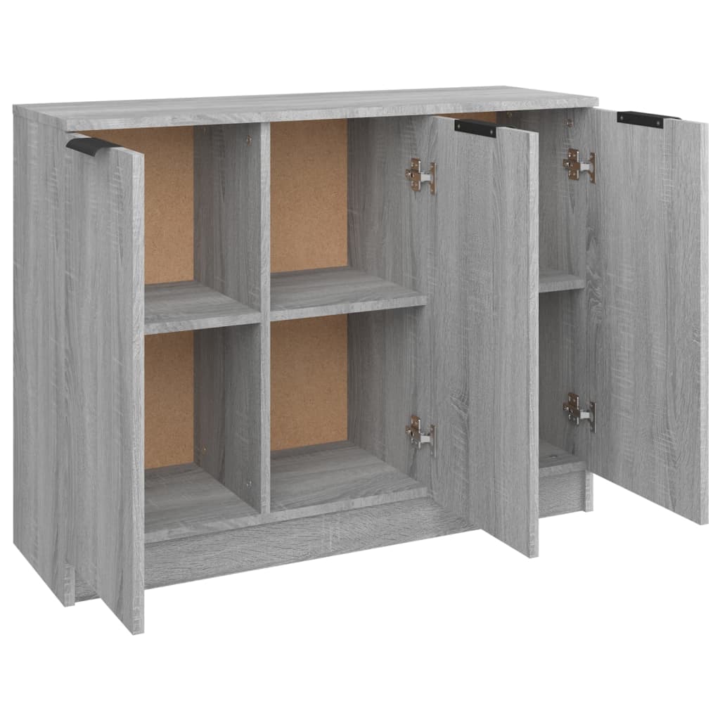 Dressoir 90,5x30x70 cm bewerkt hout grijs sonoma eikenkleurig is nu te koop bij PeponiXL, paradijselijk wonen!