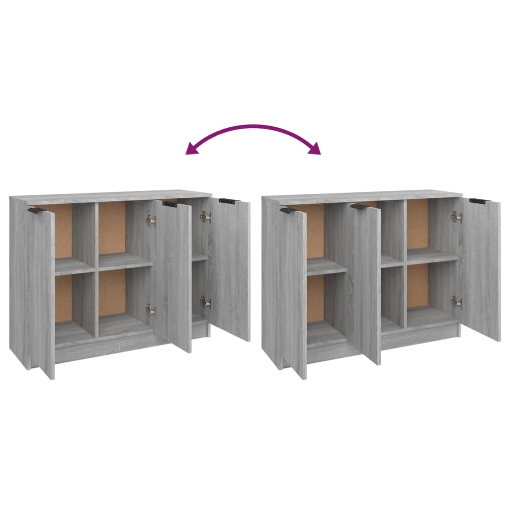 Dressoir 90,5x30x70 cm bewerkt hout grijs sonoma eikenkleurig is nu te koop bij PeponiXL, paradijselijk wonen!