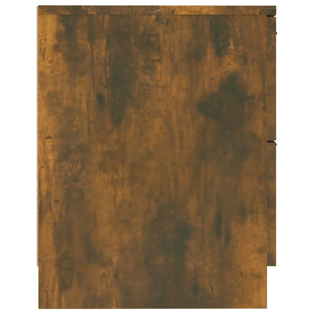 Nachtkastjes 2 st bewerkt hout gerookt eikenkleurig is nu te koop bij PeponiXL, paradijselijk wonen!