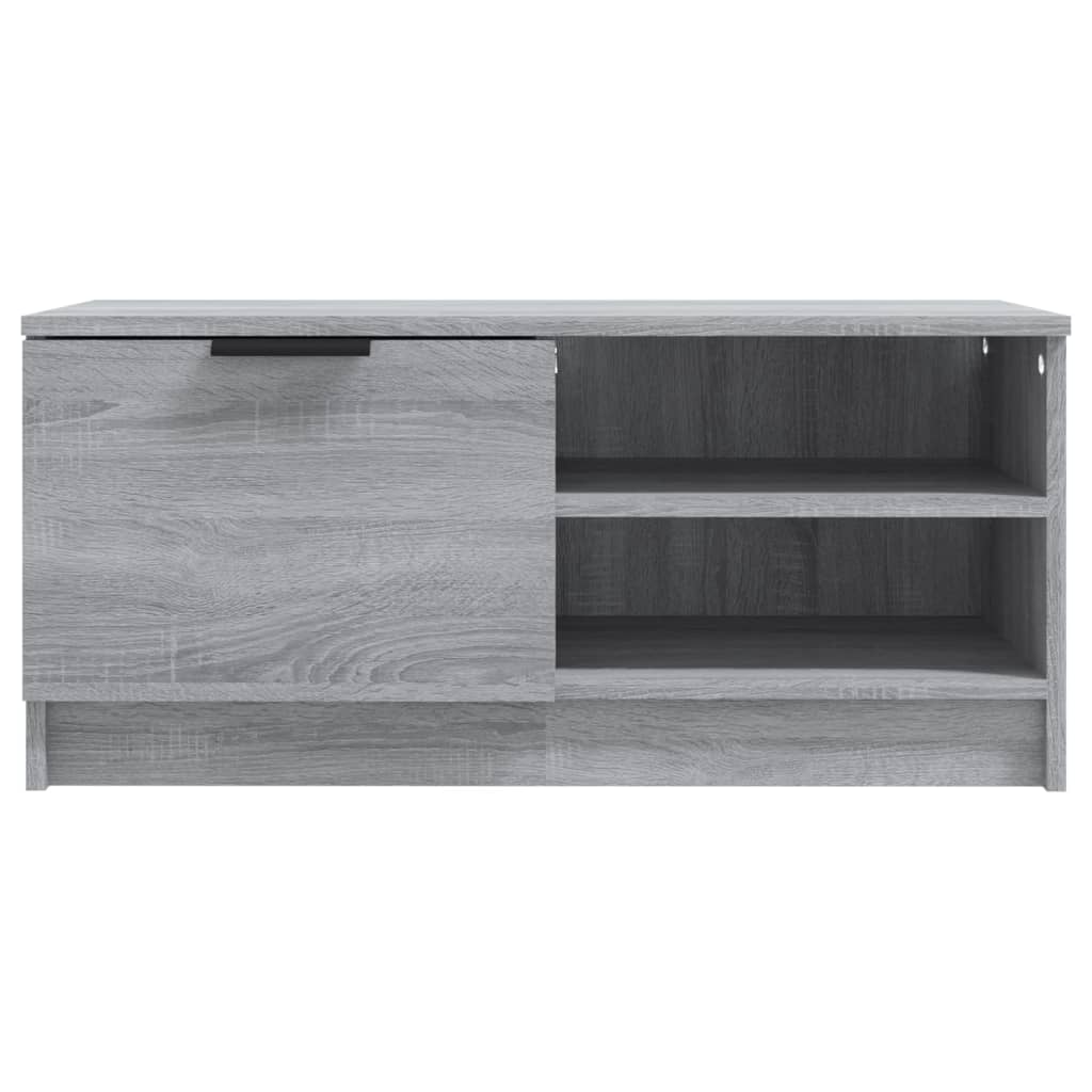 Tv-meubel 80x35x36,5 cm bewerkt hout grijs sonoma eikenkleurig is nu te koop bij PeponiXL, paradijselijk wonen!