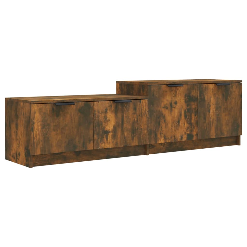 Tv-meubel 158,5x36x45 cm bewerkt hout gerookt eikenkleurig is nu te koop bij PeponiXL, paradijselijk wonen!