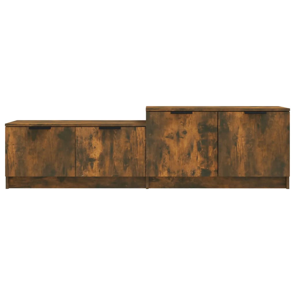 Tv-meubel 158,5x36x45 cm bewerkt hout gerookt eikenkleurig is nu te koop bij PeponiXL, paradijselijk wonen!