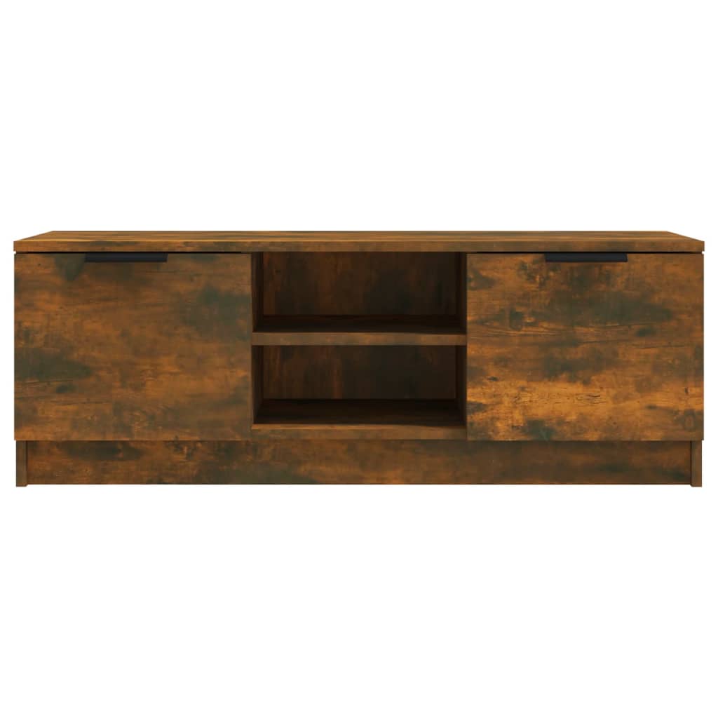 Tv-meubel 102x35x36,5 cm bewerkt hout gerookt eikenkleurig is nu te koop bij PeponiXL, paradijselijk wonen!