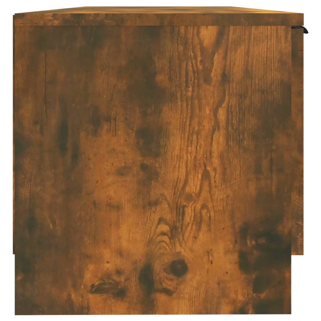 Tv-meubel 102x35x36,5 cm bewerkt hout gerookt eikenkleurig is nu te koop bij PeponiXL, paradijselijk wonen!