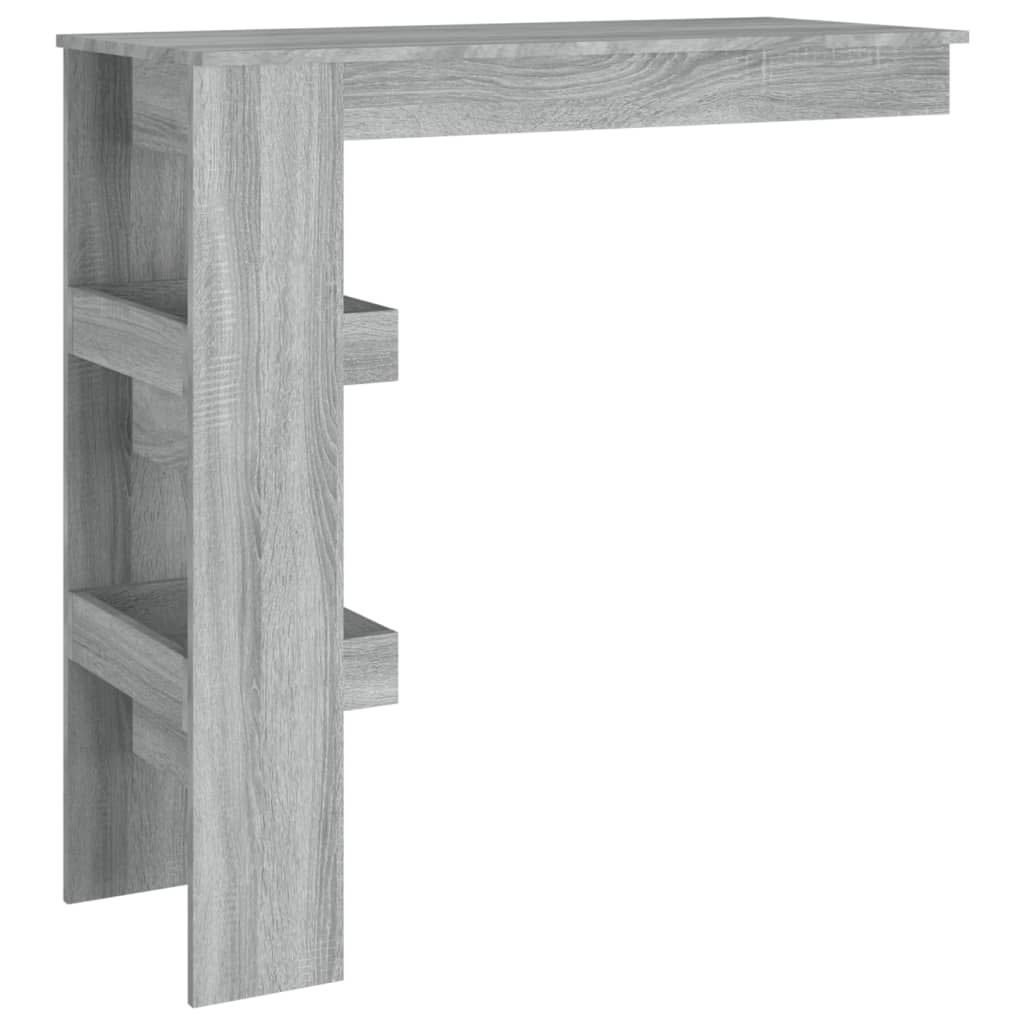 Bartafel wandgemonteerd 102x45x103,5 cm bewerkt hout grijs is nu te koop bij PeponiXL, paradijselijk wonen!