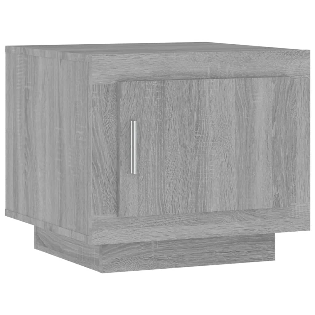 Salontafel 51x50x45 cm bewerkt hout grijs sonoma eikenkleurig is nu te koop bij PeponiXL, paradijselijk wonen!