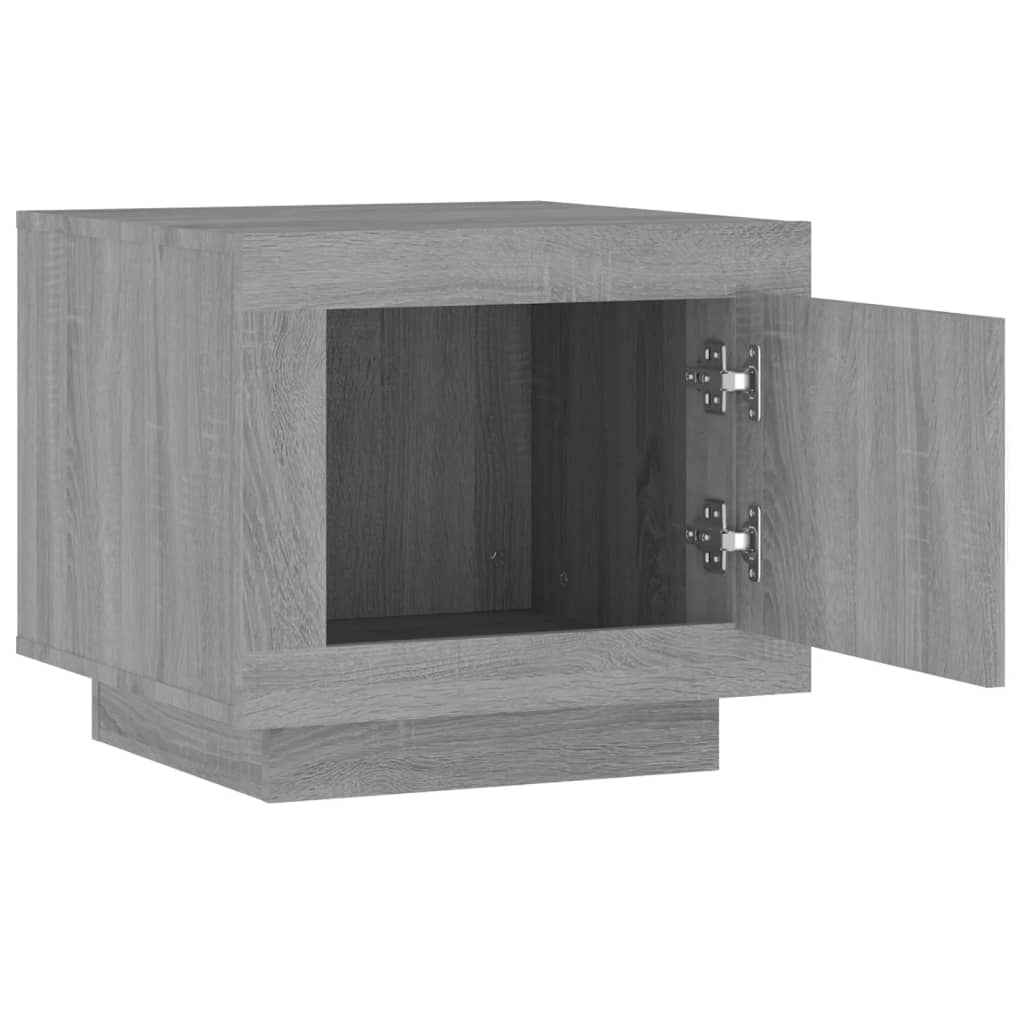 Salontafel 51x50x45 cm bewerkt hout grijs sonoma eikenkleurig is nu te koop bij PeponiXL, paradijselijk wonen!