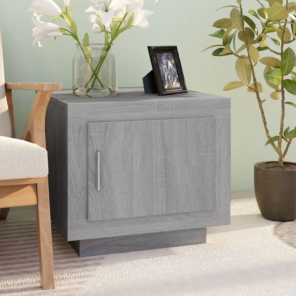 Salontafel 51x50x45 cm bewerkt hout grijs sonoma eikenkleurig is nu te koop bij PeponiXL, paradijselijk wonen!