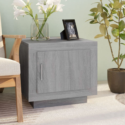 Salontafel 51x50x45 cm bewerkt hout grijs sonoma eikenkleurig is nu te koop bij PeponiXL, paradijselijk wonen!