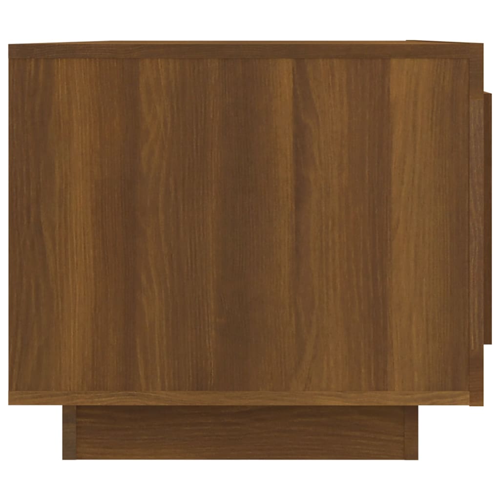 Salontafel 102x50x45 cm bewerkt hout bruin eikenkleur is nu te koop bij PeponiXL, paradijselijk wonen!