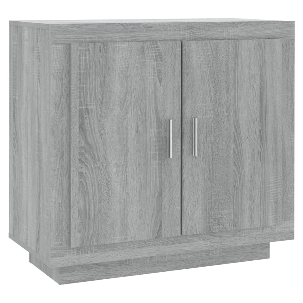 Dressoir 80x40x75 cm bewerkt hout grijs sonoma eikenkleurig is nu te koop bij PeponiXL, paradijselijk wonen!