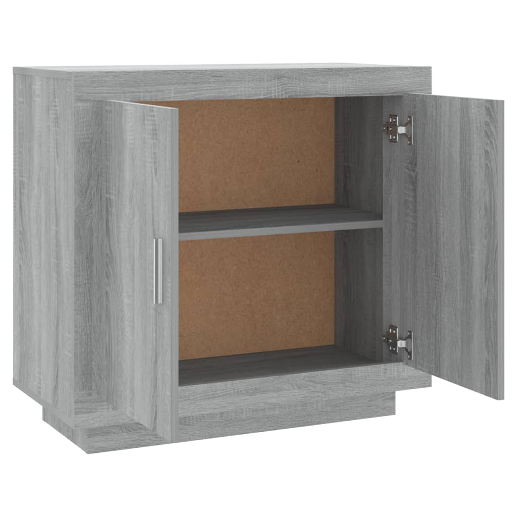 Dressoir 80x40x75 cm bewerkt hout grijs sonoma eikenkleurig is nu te koop bij PeponiXL, paradijselijk wonen!