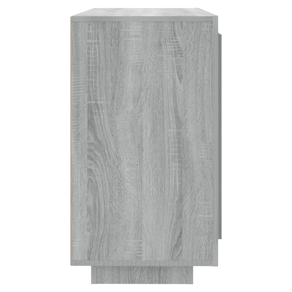 Dressoir 80x40x75 cm bewerkt hout grijs sonoma eikenkleurig is nu te koop bij PeponiXL, paradijselijk wonen!