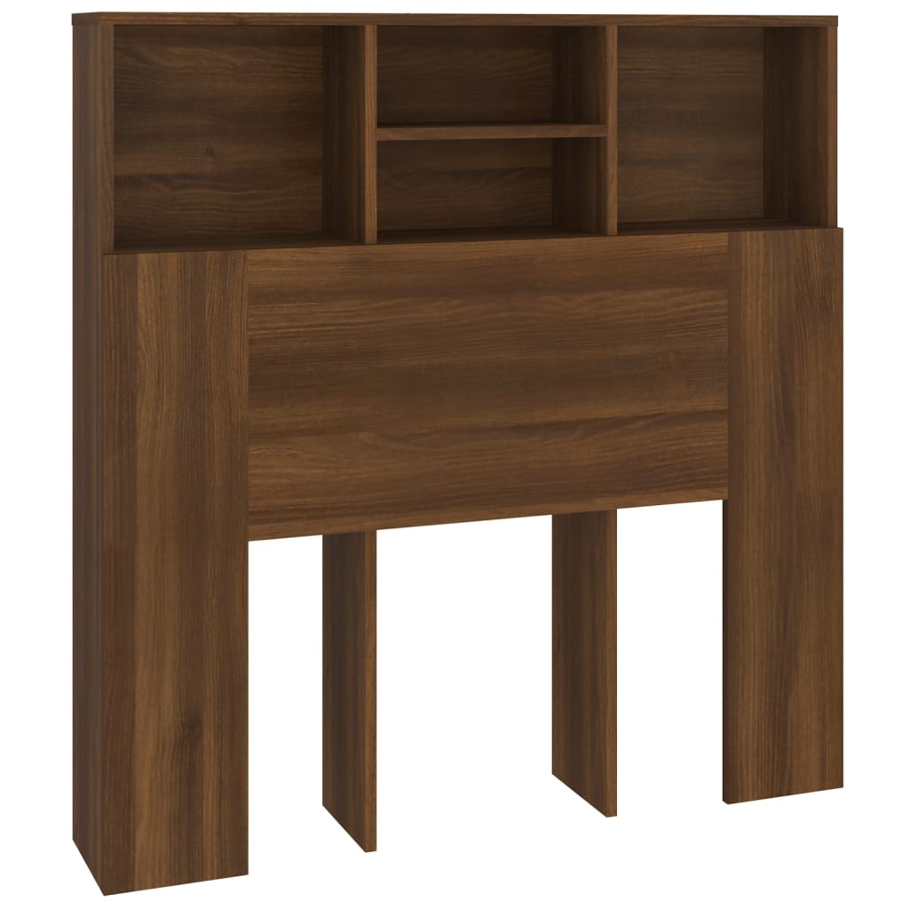 Hoofdbordkast 100x19x103,5 cm bruin eikenkleur is nu te koop bij PeponiXL, paradijselijk wonen!
