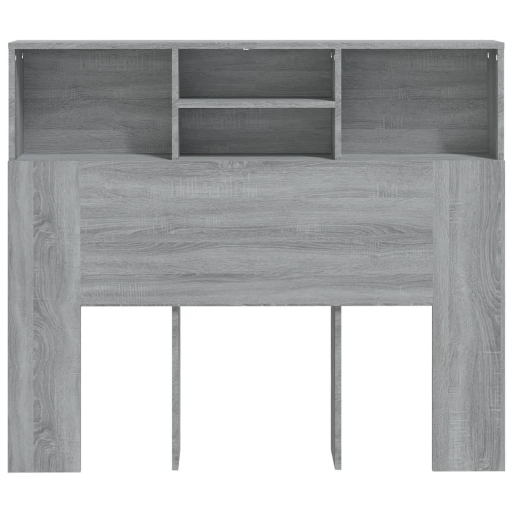Hoofdbordkast 120x19x103,5 cm grijs sonoma eikenkleurig is nu te koop bij PeponiXL, paradijselijk wonen!