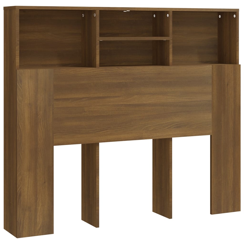 Hoofdbordkast 120x19x103,5 cm bruin eikenkleur is nu te koop bij PeponiXL, paradijselijk wonen!