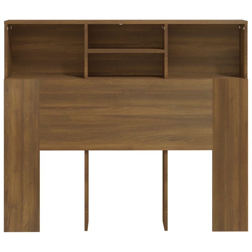 Hoofdbordkast 120x19x103,5 cm bruin eikenkleur is nu te koop bij PeponiXL, paradijselijk wonen!