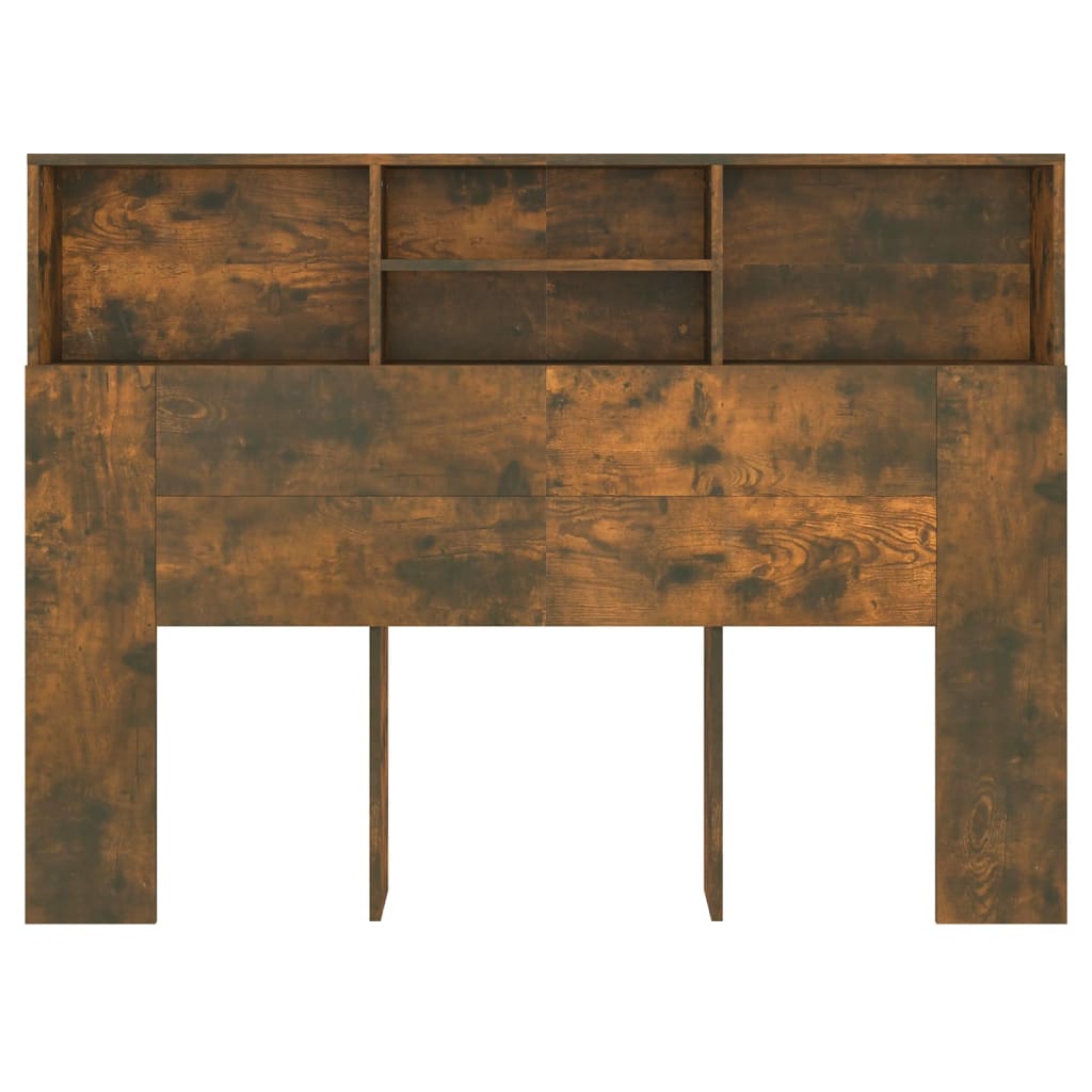 Hoofdbordkast 140x19x103,5 cm gerookt eikenkleurig is nu te koop bij PeponiXL, paradijselijk wonen!