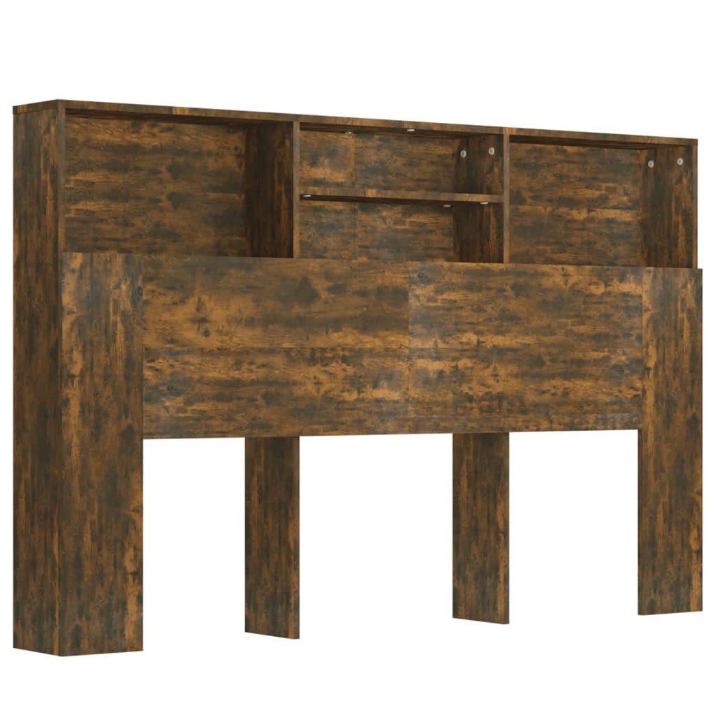 Hoofdbordkast 160x19x103,5 cm gerookt eikenkleurig is nu te koop bij PeponiXL, paradijselijk wonen!