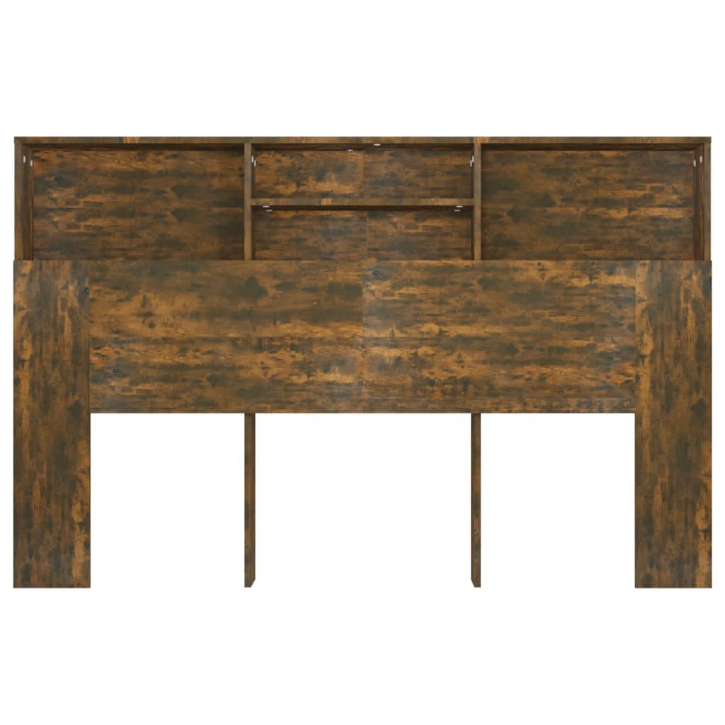 Hoofdbordkast 160x19x103,5 cm gerookt eikenkleurig is nu te koop bij PeponiXL, paradijselijk wonen!