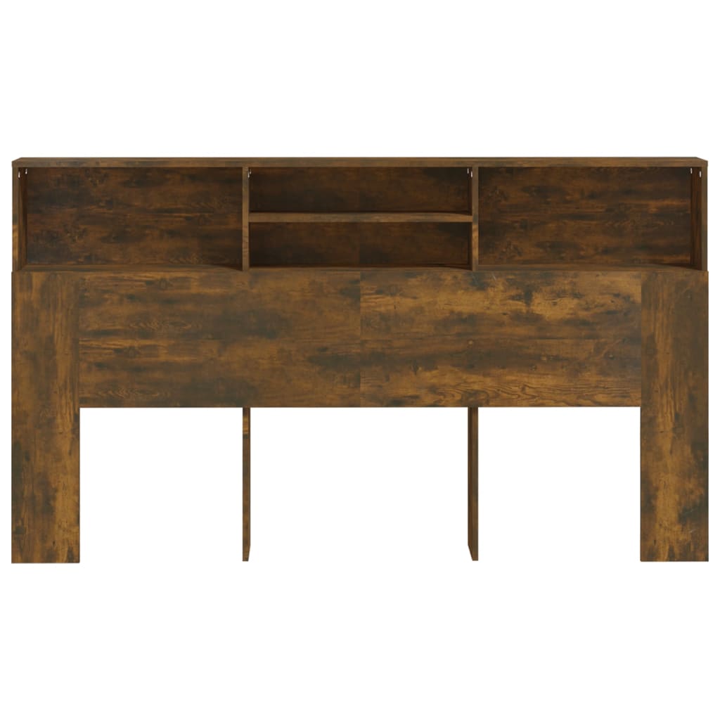 Hoofdbordkast 180x19x103,5 cm gerookt eikenkleurig is nu te koop bij PeponiXL, paradijselijk wonen!