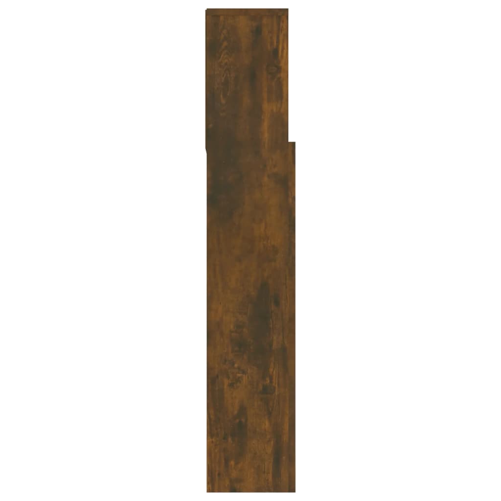 Hoofdbordkast 180x19x103,5 cm gerookt eikenkleurig is nu te koop bij PeponiXL, paradijselijk wonen!