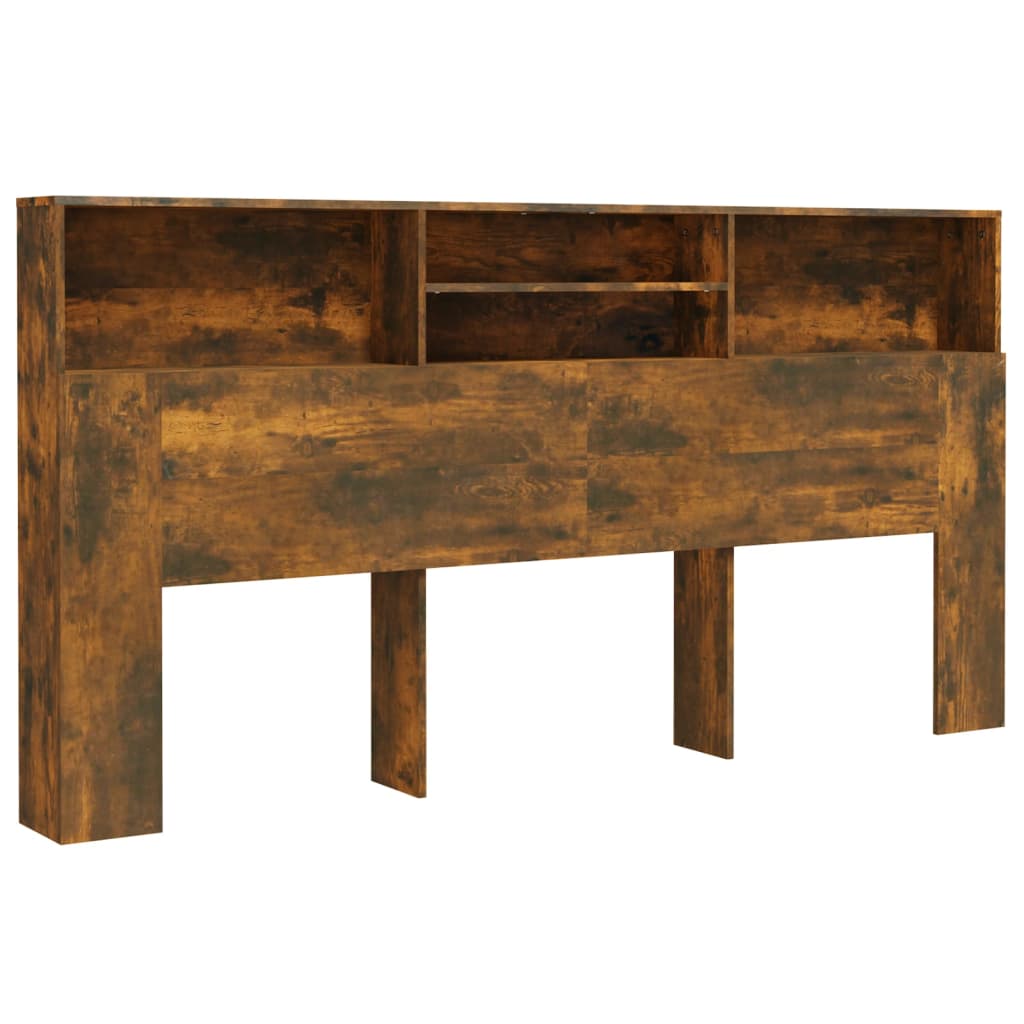 Hoofdbordkast 200x19x103,5 cm gerookt eikenkleurig is nu te koop bij PeponiXL, paradijselijk wonen!