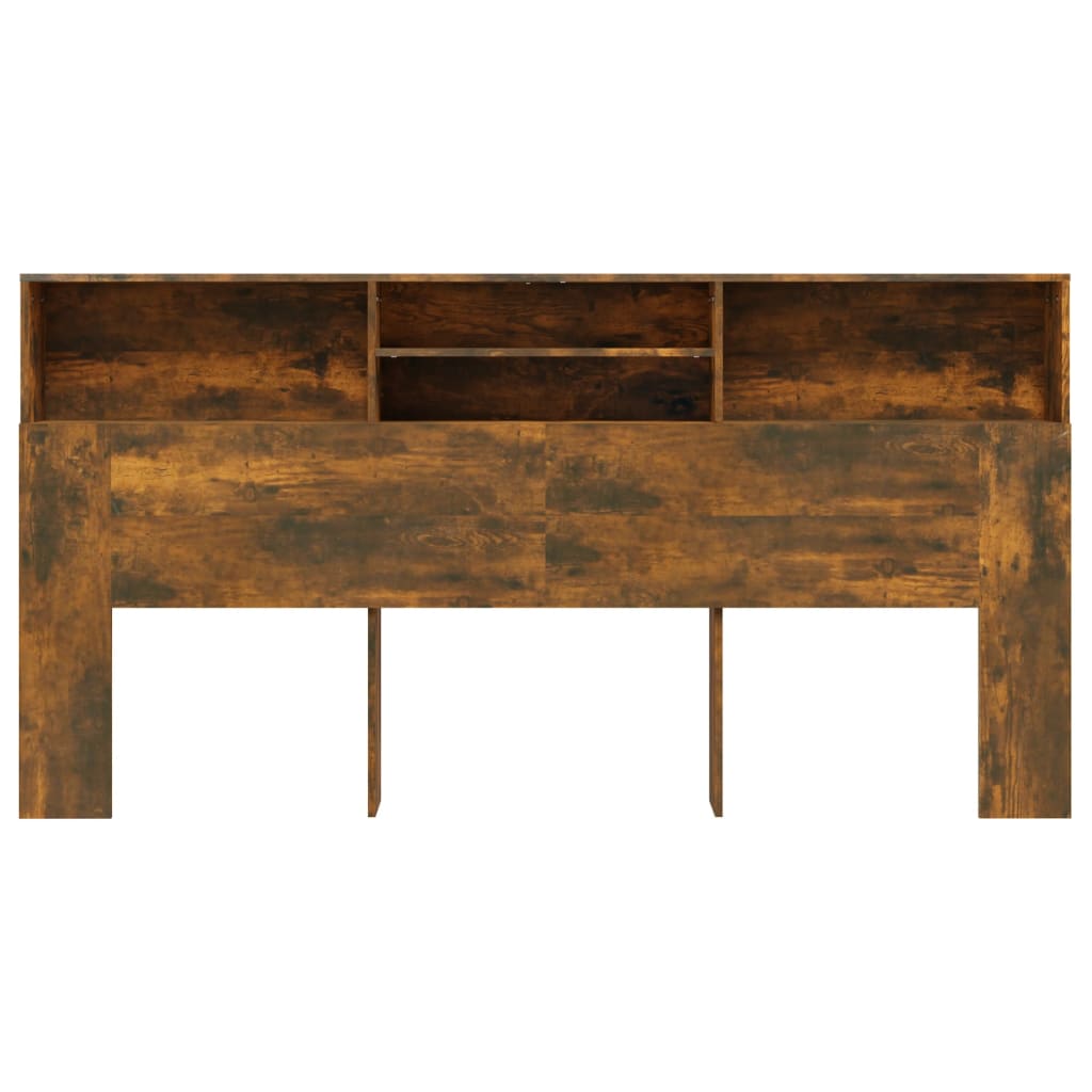 Hoofdbordkast 200x19x103,5 cm gerookt eikenkleurig is nu te koop bij PeponiXL, paradijselijk wonen!