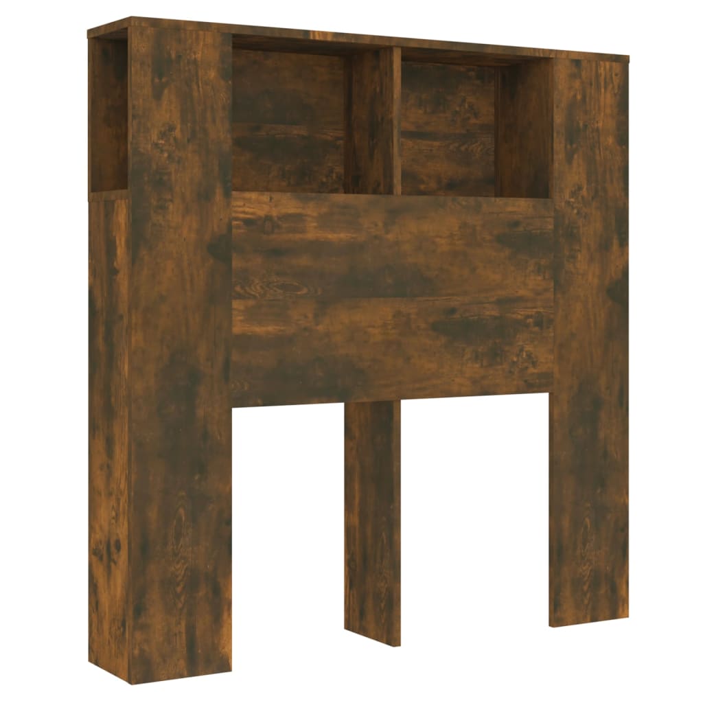 Hoofdbordkast 100x18,5x102,5 cm gerookt eikenkleurig is nu te koop bij PeponiXL, paradijselijk wonen!