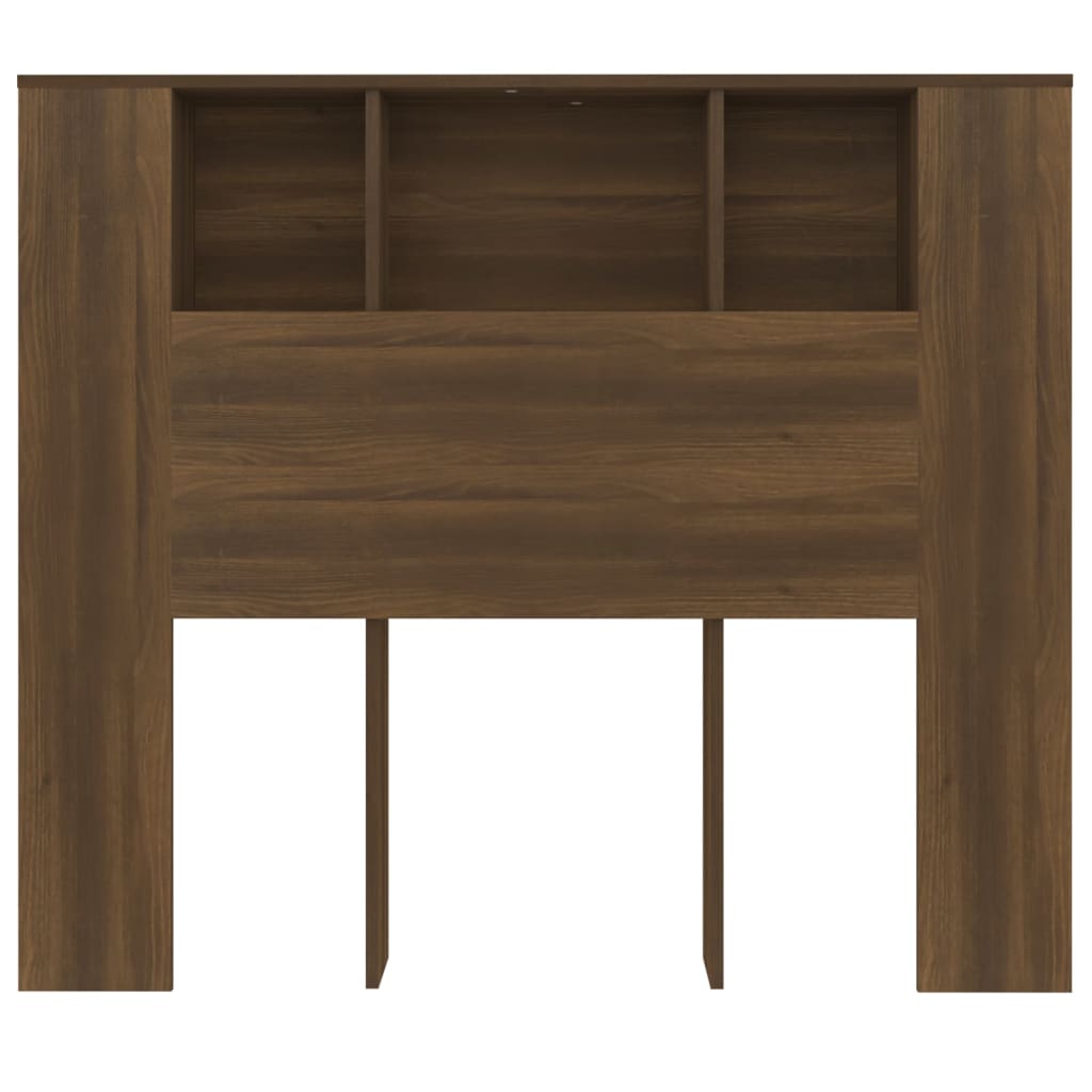 Hoofdbordkast 120x18,5x102,5 cm bruin eikenkleur is nu te koop bij PeponiXL, paradijselijk wonen!